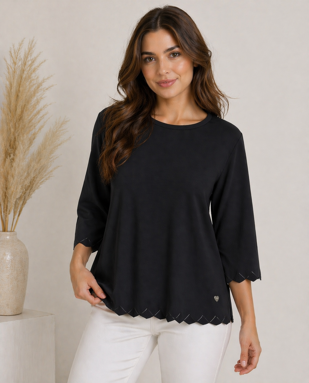 Blusa tejido punto manga larga