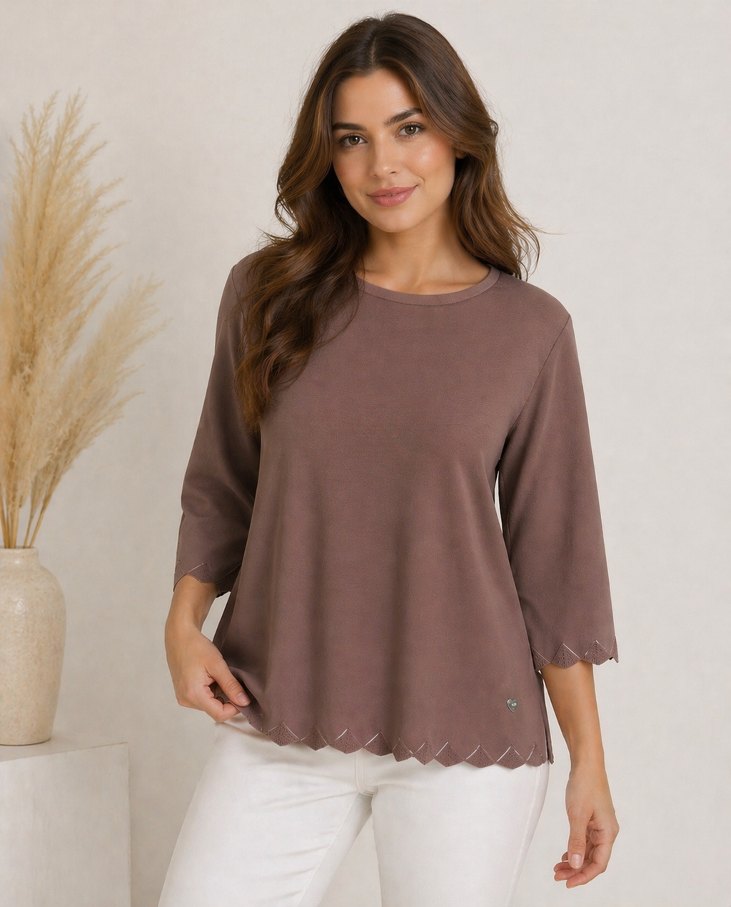 Blusa tejido punto manga larga