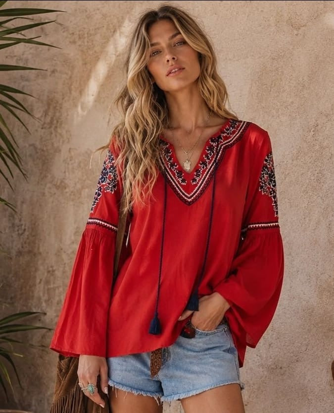 Blusa estilo boho