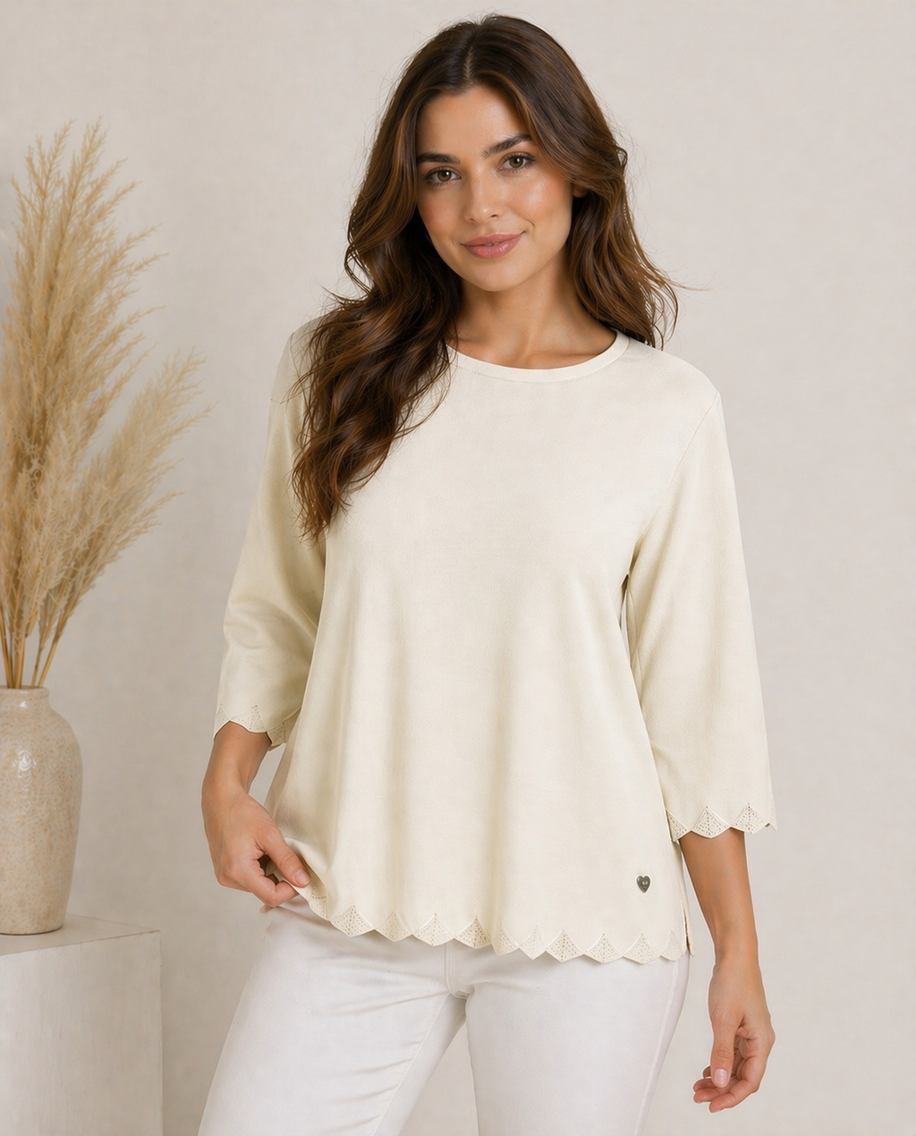 Blusa tejido punto manga larga