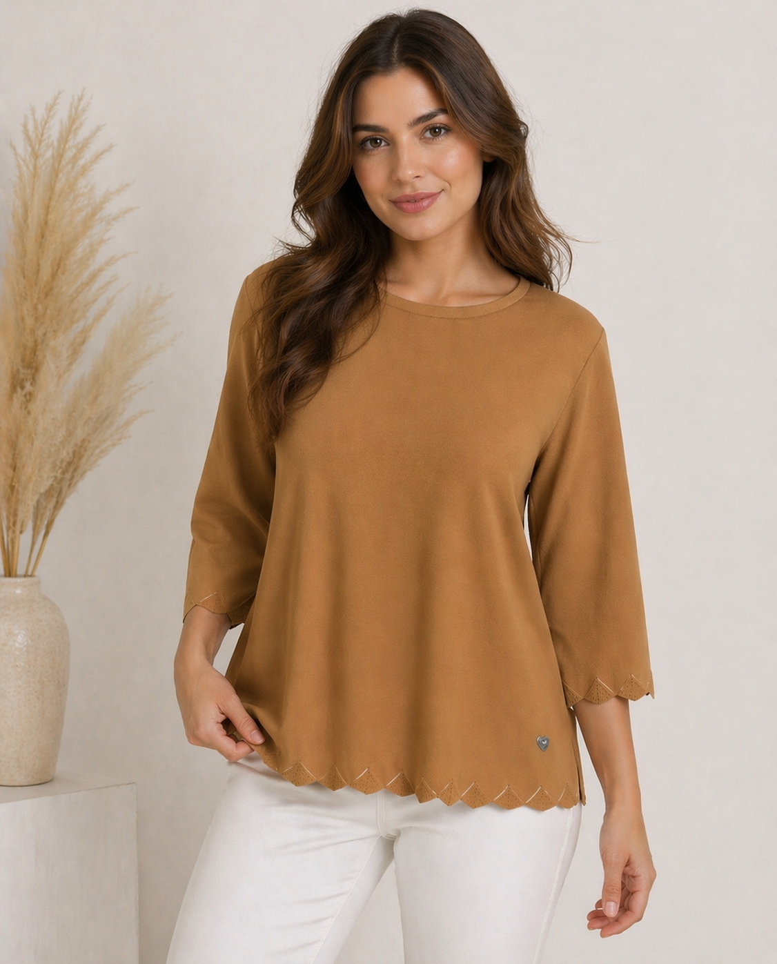 Blusa tejido punto manga larga