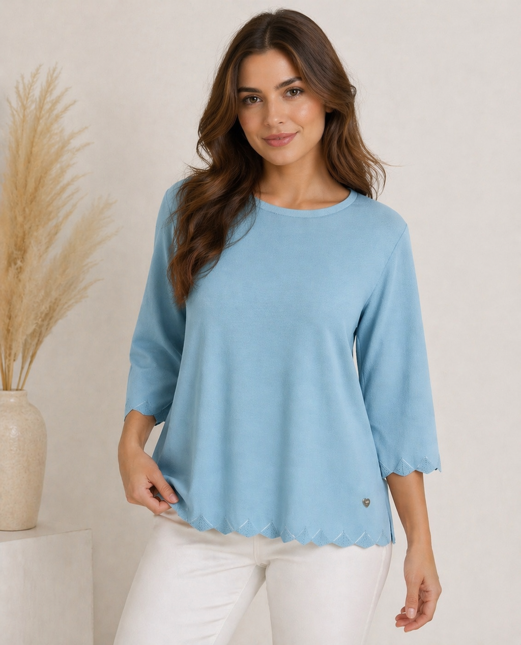 Blusa tejido punto manga larga