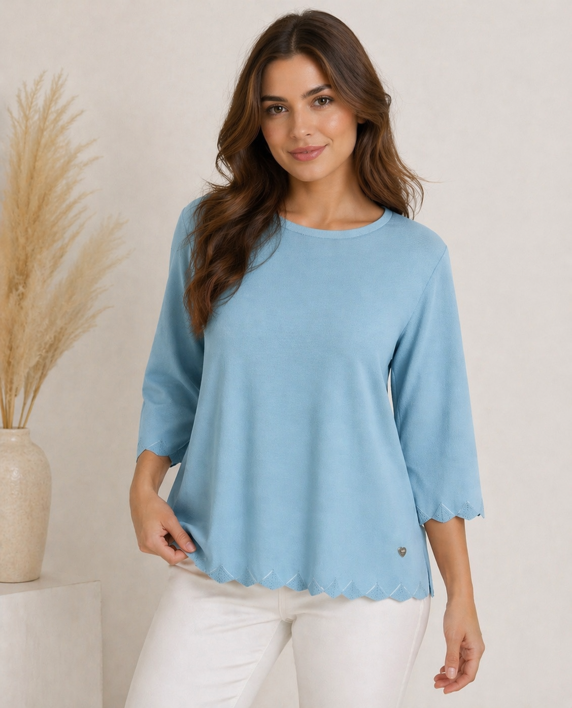 Blusa tejido punto manga larga