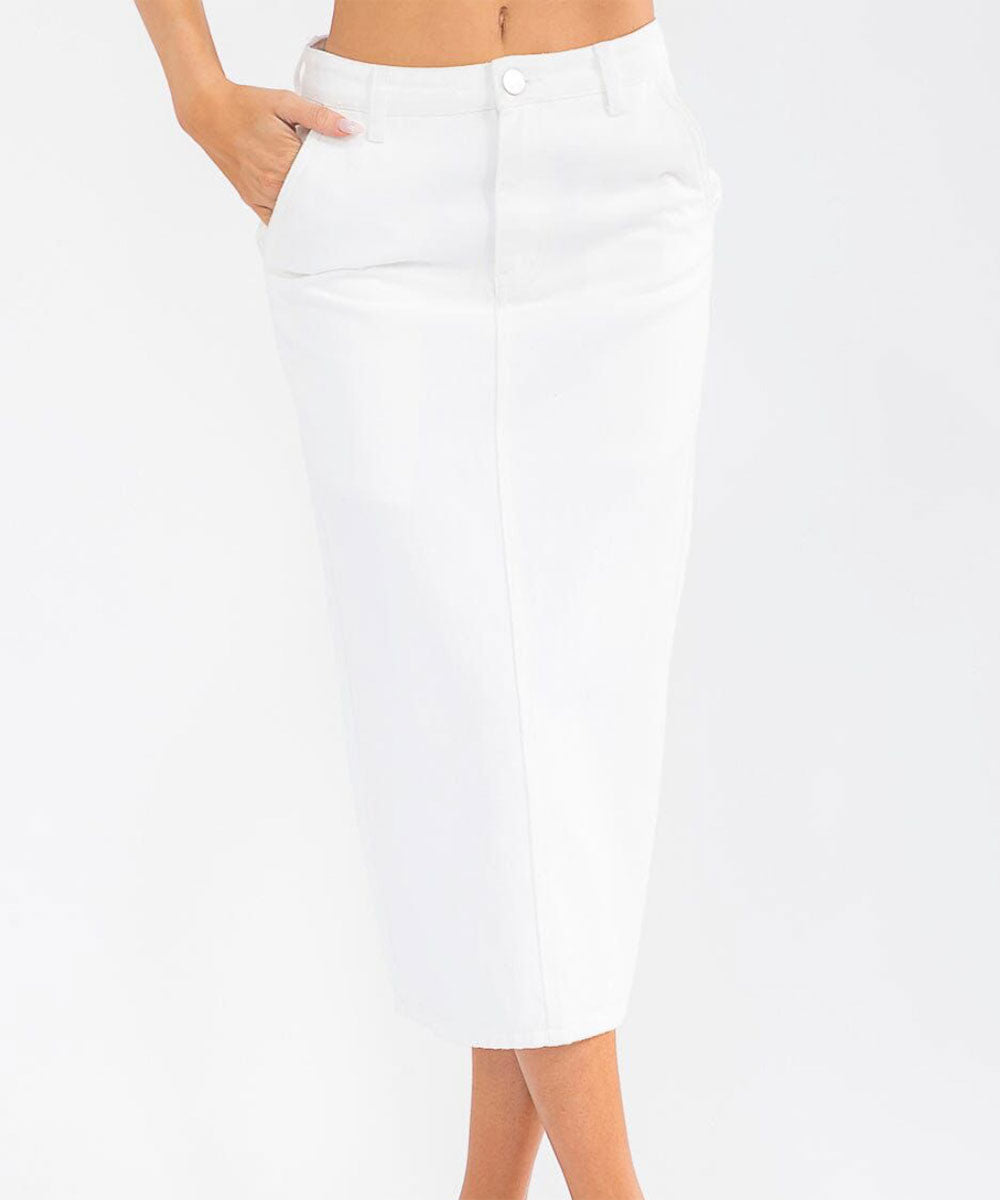 Falda larga mezclilla